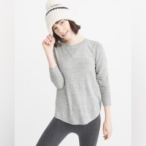 Abercrombie & Fitch Curved Hem Cozy Long-Sleeve Pullover